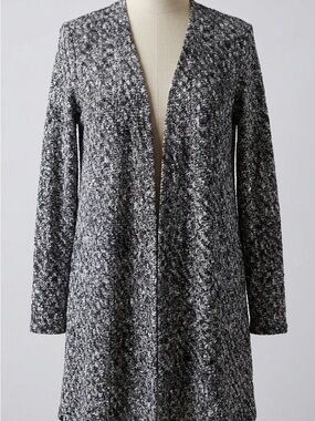 LuLaRoe Black and White Marled Open Cardigan